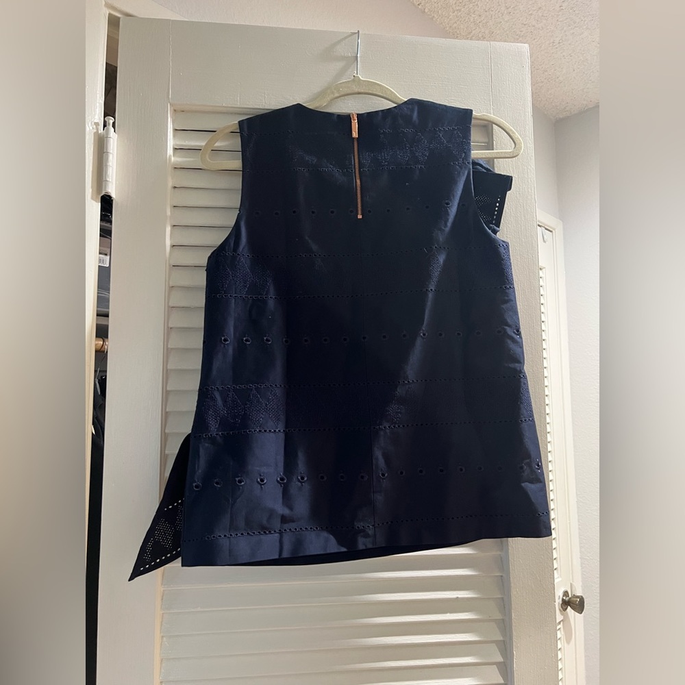 Ted Baker Forelli Ruffle Embroidered Top - Picture 6 of 8
